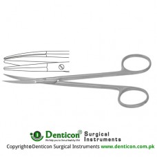 Peck-Joseph Face-Lift Scissor Curved - Blunt/Blunt Stainless Steel, 14.5 cm - 5 3/4"